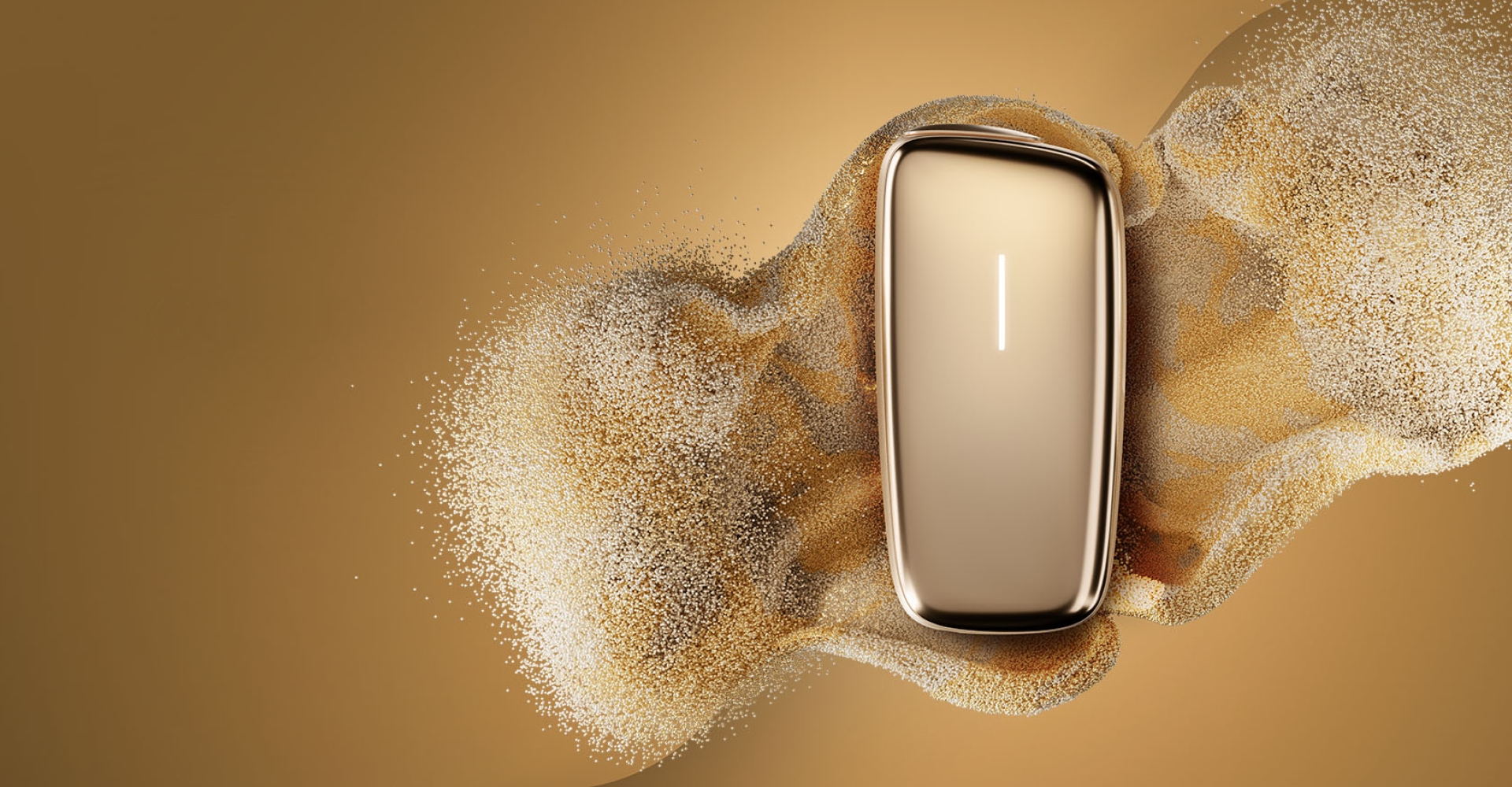 Gold ploom banner